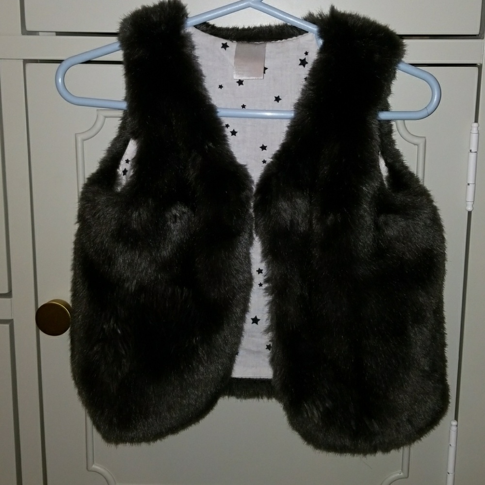 Faux fur vest